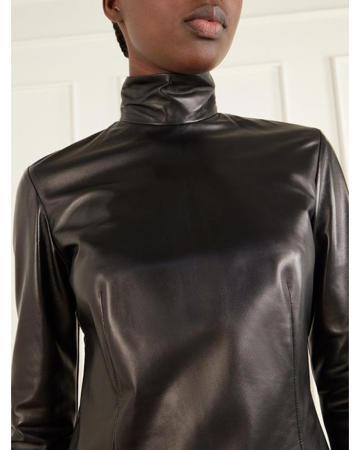 Gucci Black Leather Top