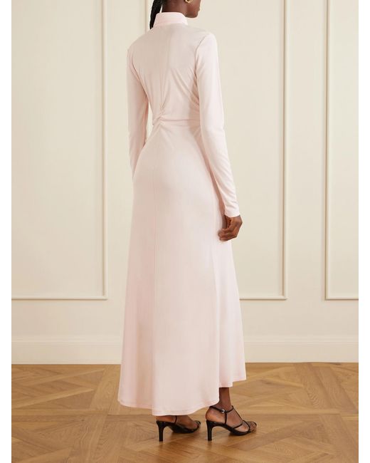 Violante Nessi Pink Deanna Jersey Midi Dress