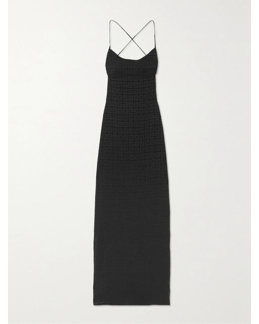 Givenchy Black Jacquard Gown