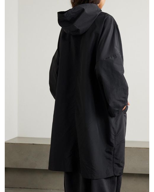 Totême Blue Hooded Recycled-Shell Coat