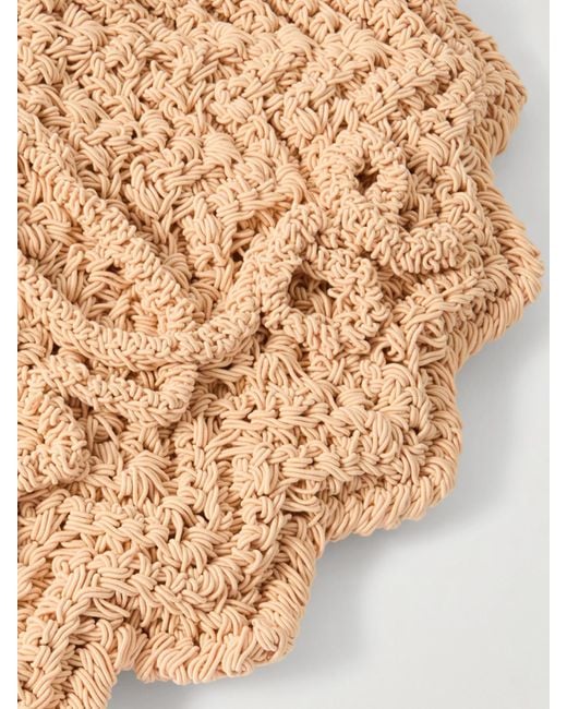 Sac À Main En Raphia Synthétique À Broderie Bracelet Paravent Chloé en coloris Natural