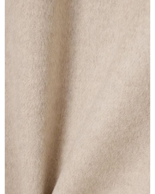 Manteau Oversize À Capuche Et À Double Boutonnage En Laine Brossée J.W. Anderson en coloris Natural