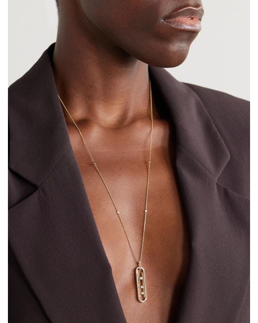 Messika Natural Move 10Th 18-Karat Diamond Necklace