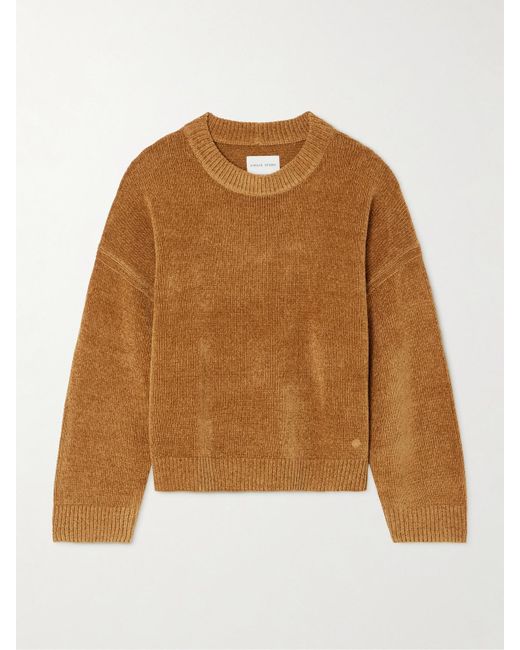 Loulou de Saison Brown Rava Pullover Aus Seiden-Chenille