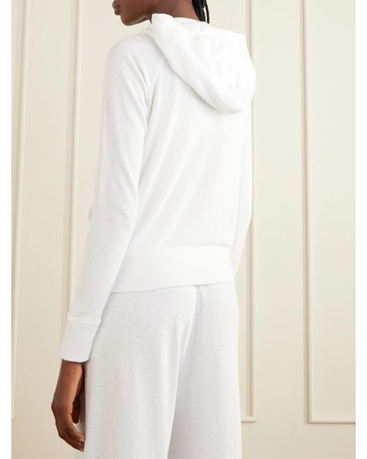 James Perse Blue French Cotton-Terry Hoodie