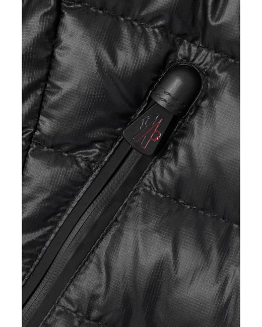 Moncler Black Walibi Quilted Ripstop Down Jacket