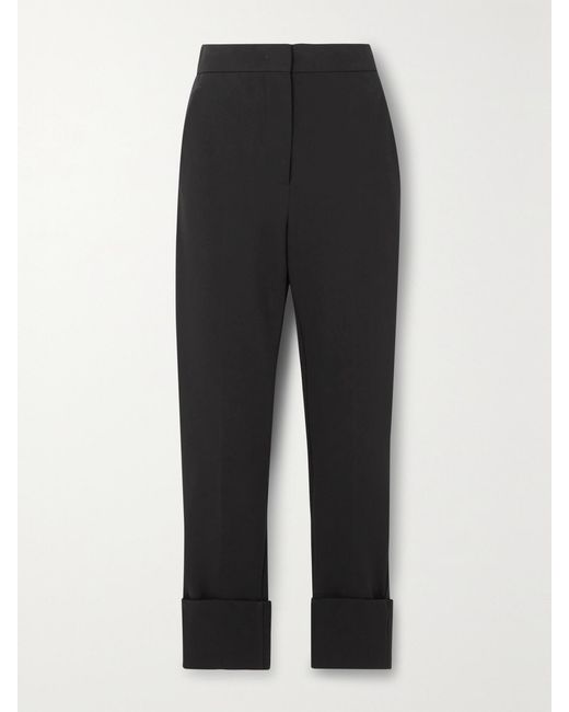 Max Mara Black Sevres Cropped Jersey Pants