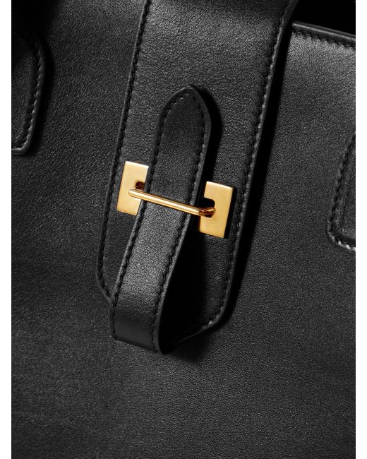 Nili Lotan Black Lou Leather Tote