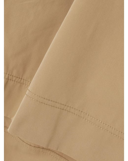 Sa Su Phi Natural Gilda Gathered Cotton And Silk-Blend Maxi Skirt