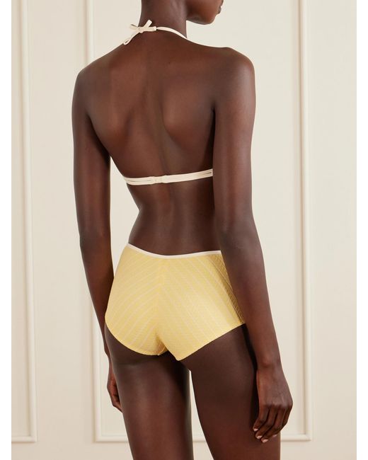 Eres Natural Sunshine Jacquard Bikini Top
