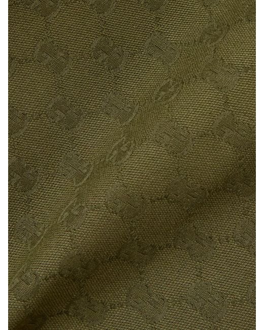 Gucci Green Blazer Aus Gg Canvas, Grösse