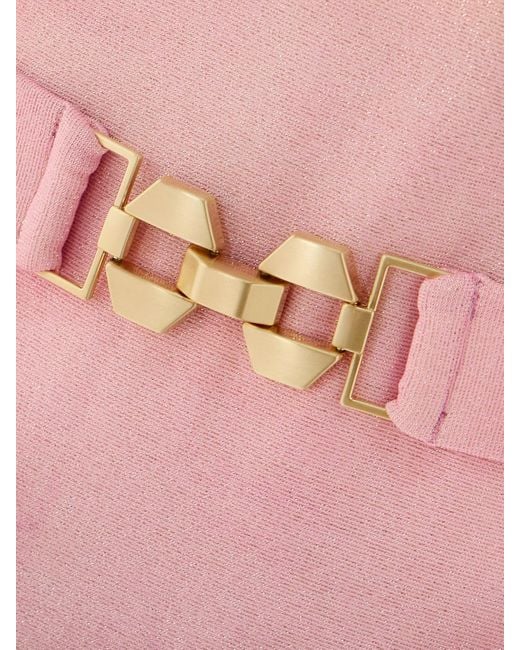 Zimmermann Pink Trägerloser Badeanzug Mit Gürtel Und Farbverlauf