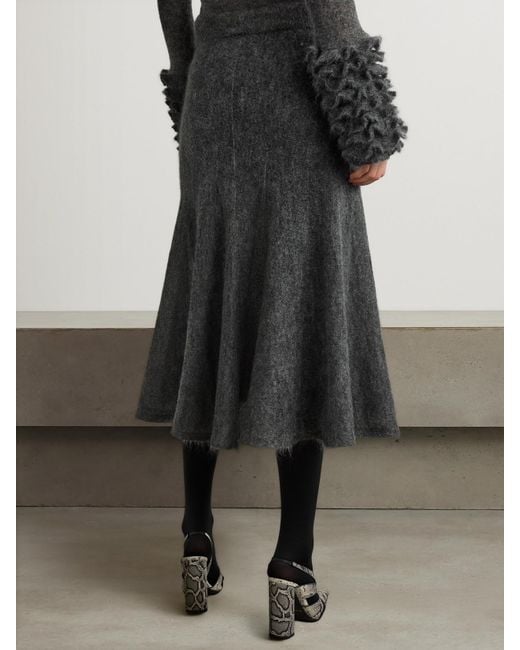 Alaïa Gray Wool Skirt