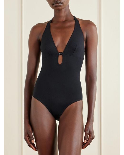 Eres Blue Harmony Embellished Cutout Swimsuit