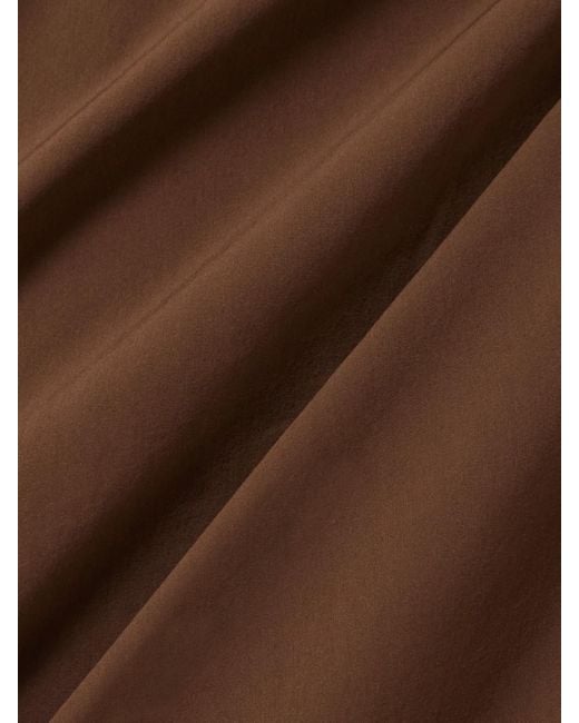Sir Brown Florent Trägerlose Robe Aus Crêpe De Chine Mit Raffungen