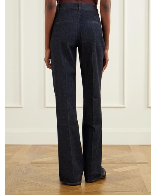 Tibi Blue Straight-Leg Jeans