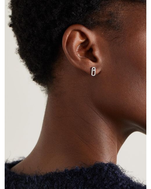 Messika Natural Move Uno 18-Karat Diamond Earrings