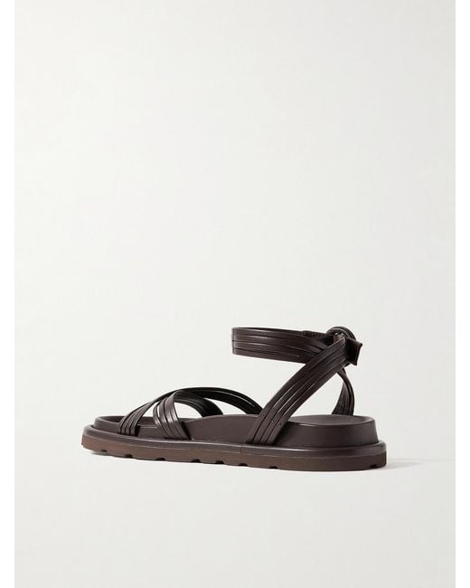 Gianvito Rossi White Lianne Leather Sandals