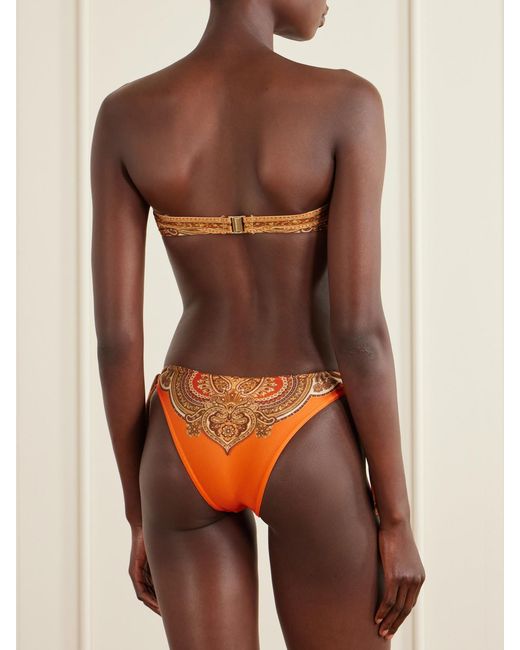 Zimmermann White Mahon Printed Bikini Briefs