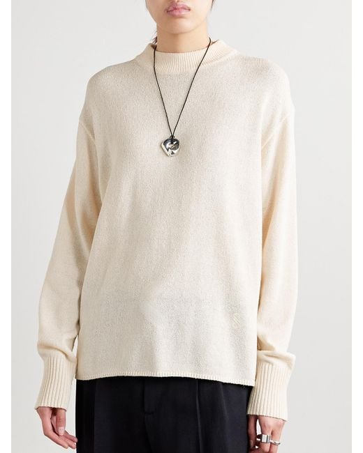 Proenza Schouler Natural Corri Silk-Blend Sweater