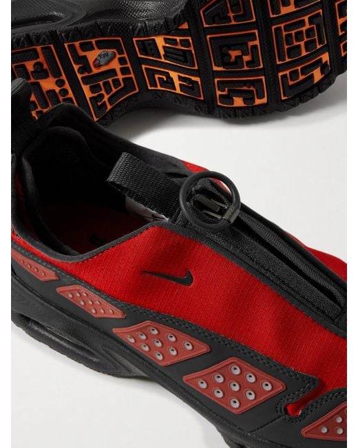 Nike Red Air Max Sndr Gtx Rubber-Trimmed Gore-Tex-Ripstop Sneakers