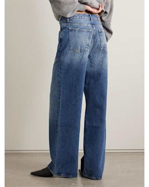 Jean Large Taille Haute Isadora La Ligne en coloris Blue