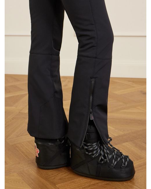Moncler Black Moon Boot Icon Shell And Leather Snow Boots