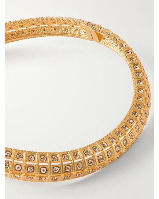 Sonia Petroff Metallic Lobster Vibe Crystal-Embellished-Plated Necklace