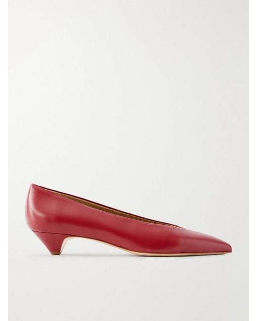 Jamie Haller Red The Trap Leather Pumps