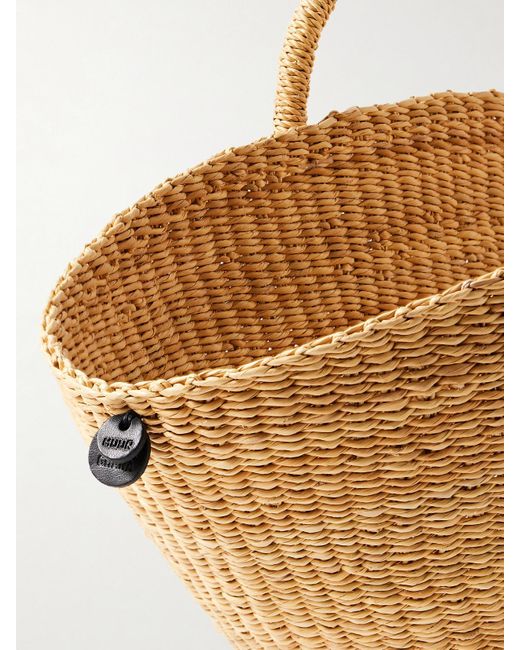 Muuñ Metallic Luna Woven Straw Tote