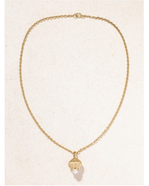 Irene Neuwirth Natural Lily Of The Valley Blossom 18-Karat Pearl Necklace