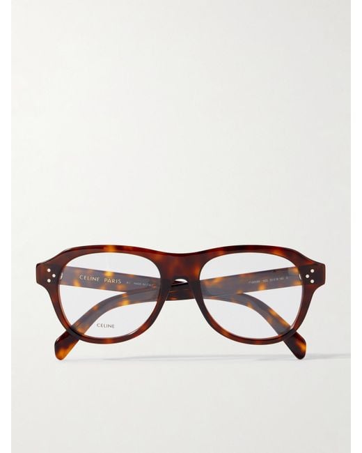 Lunettes De Vue Aviateur En Acétate Effet Écaille Céline en coloris Multicolor
