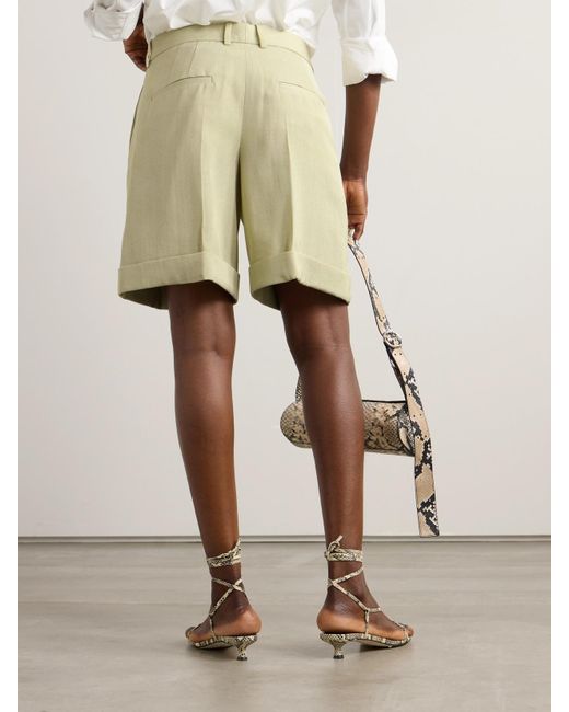 Jil Sander Natural Crepe Shorts