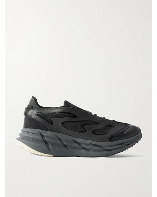 Adidas By Stella McCartney Black Adistar Mesh And Shell Sneakers
