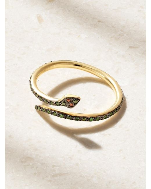Ileana Makri Natural Small Python 18-Karat Diamond Ring