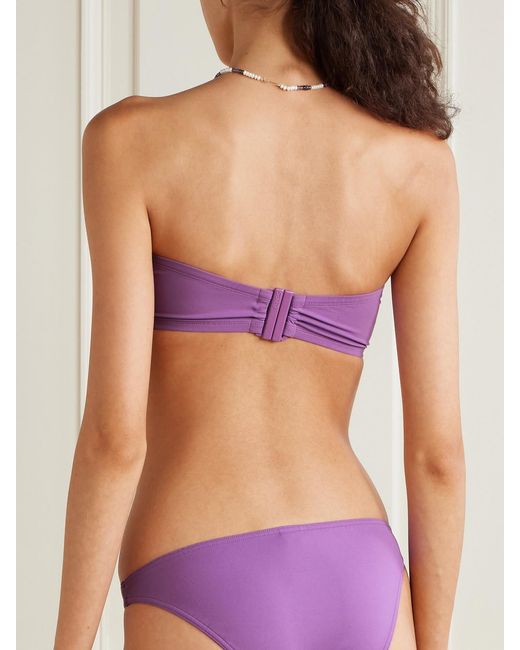 Eres Purple Les Essentiels Show Bandeau Bikini Top