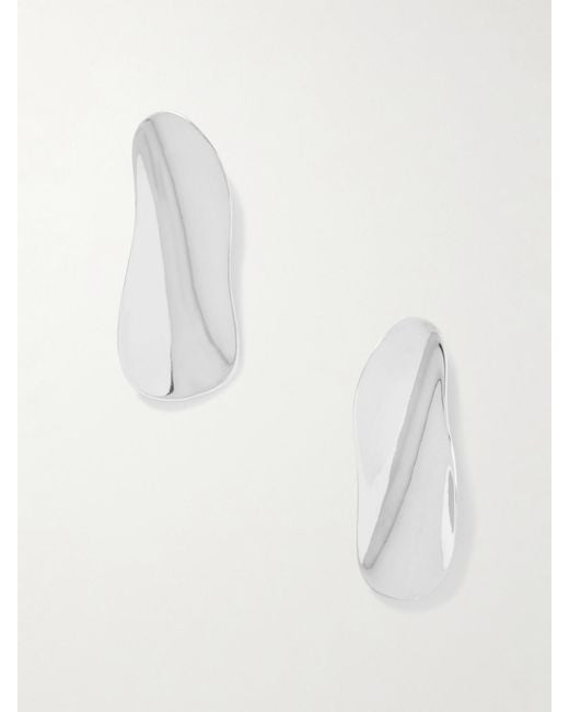 Agmes White Max Recycled Sterling Earrings
