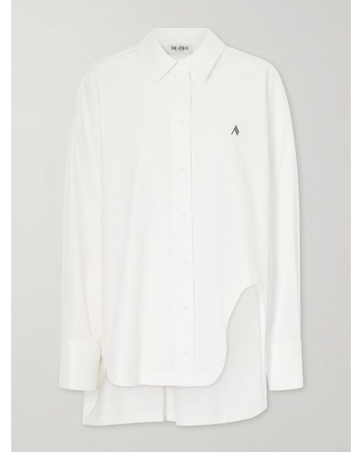 The Attico White Cotton-Poplin Shirt