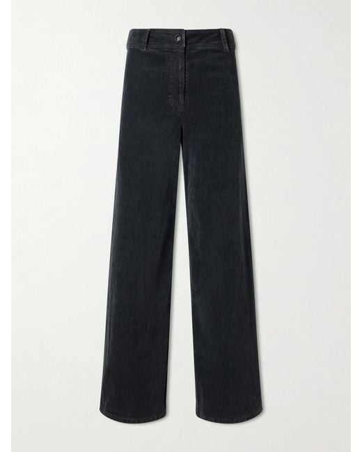Nili Lotan Blue Megan Cotton Blend Pants