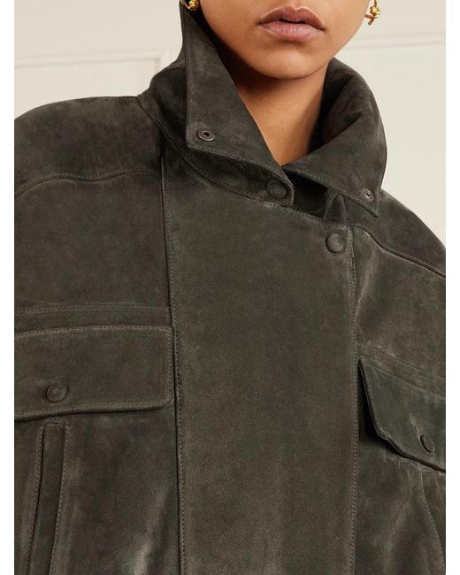 Saint Laurent Green Suede Jacket