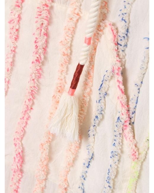 Zimmermann Natural Lucky Tunika Aus Baumwolle Mit Streifen Und Kapuze