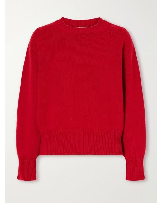 High Sport Red Haley Wool And Cashmere-Blend Sweater