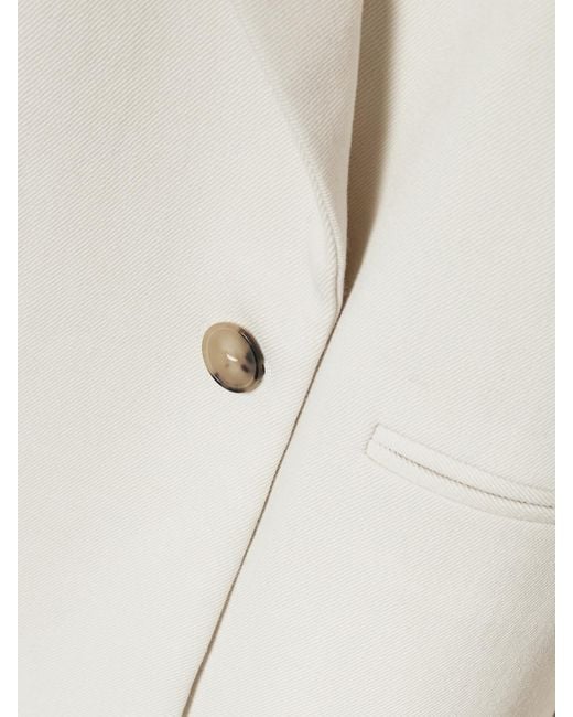 Calvin Klein White Evelyn Wool Coat