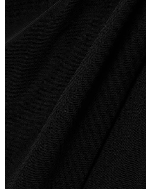Nili Lotan Black Tavi Twist-Front Jersey Dress