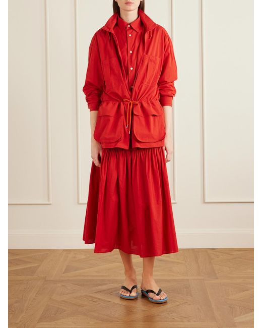 Auralee Red Cotton Jacket