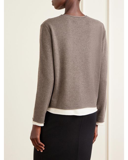 arch4 Natural Mirella Cashmere Sweater And Midi Skirt Set