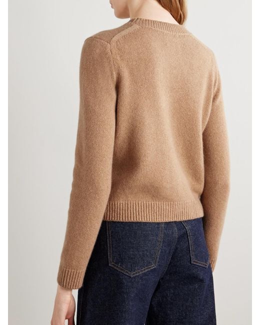 Khaite Natural Leta Cashmere Sweater