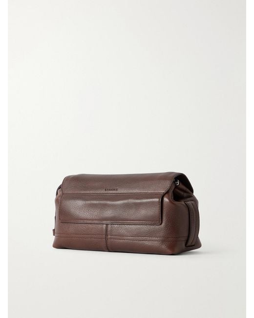 Lemaire Brown Gear Small Textured-Leather Shoulder Bag