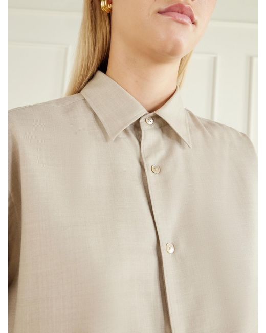 Auralee Natural Wool Shirt