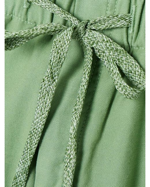 Mother Green The Drawn Half-Pipe Cotton-Canvas Barrel-Leg Pants
